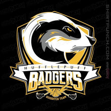 Load image into Gallery viewer, Shirts Magnets / 3"x3" / Black Hufflepuff Badgers