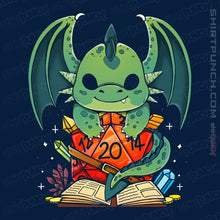 Load image into Gallery viewer, Shirts Magnets / 3"x3" / Navy Dragon Dice