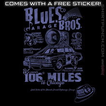 Load image into Gallery viewer, Daily_Deal_Shirts Magnets / 3&quot;x3&quot; / Black Blues Brothers Garage
