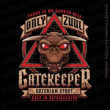 Load image into Gallery viewer, Shirts Magnets / 3"x3" / Black Gatekeeper