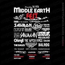 Load image into Gallery viewer, Shirts Magnets / 3"x3" / Black Middle Earth Fest