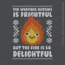 Load image into Gallery viewer, Shirts Magnets / 3"x3" / Charcoal Delightful Fire