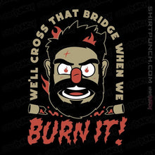 Load image into Gallery viewer, Secret_Shirts Magnets / 3"x3" / Black Burn-it Billy