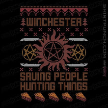 Load image into Gallery viewer, Shirts Magnets / 3"x3" / Black Supernaturally Ugly Sweater