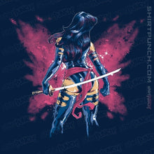 Load image into Gallery viewer, Shirts Magnets / 3"x3" / Navy Mental Butterfly