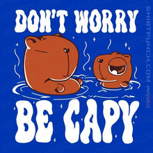 Load image into Gallery viewer, Shirts Magnets / 3"x3" / Royal Blue Be Capy