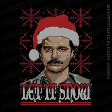 Load image into Gallery viewer, Shirts Magnets / 3"x3" / Black Let It Snow