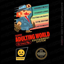 Load image into Gallery viewer, Secret_Shirts Magnets / 3"x3" / Black Adulting World