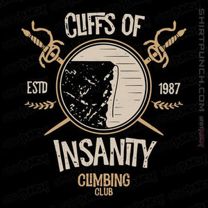 Daily_Deal_Shirts Magnets / 3"x3" / Black Cliffs Of Insanity Climbing Club