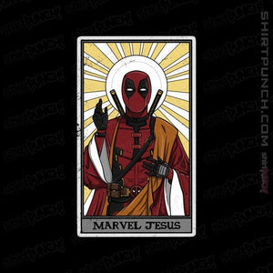 Daily_Deal_Shirts Magnets / 3"x3" / Black Marvel Jesus