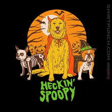 Load image into Gallery viewer, Shirts Magnets / 3"x3" / Black Heckin' Spoopy