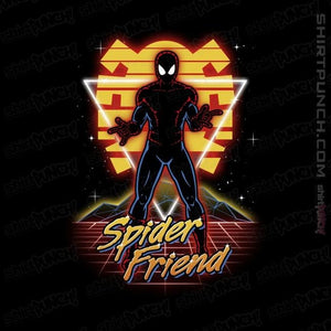 Shirts Magnets / 3"x3" / Black Retro Spider Friend