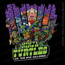 Load image into Gallery viewer, Secret_Shirts Magnets / 3"x3" / Black TMNT Vs NYC Villains