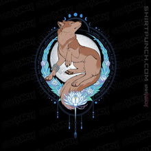 Load image into Gallery viewer, Shirts Magnets / 3"x3" / Black Howling Wolf