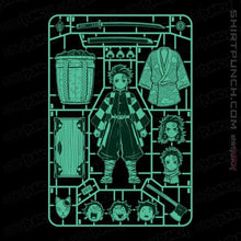 Load image into Gallery viewer, Daily_Deal_Shirts Magnets / 3"x3" / Black Tanjiro Model Sprue