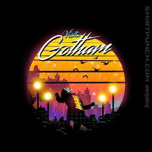 Load image into Gallery viewer, Shirts Magnets / 3"x3" / Black Gotham Wave