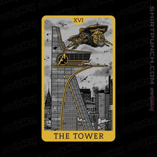 Load image into Gallery viewer, Shirts Magnets / 3"x3" / Black Tarot The Tower
