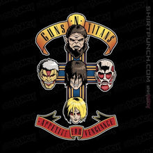 Load image into Gallery viewer, Shirts Magnets / 3"x3" / Black Guns N Titans