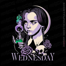 Load image into Gallery viewer, Shirts Magnets / 3"x3" / Black Wednesday Addams