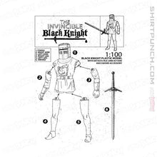Load image into Gallery viewer, Shirts Magnets / 3"x3" / White The Invincible Black Knight