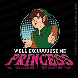 Daily_Deal_Shirts Magnets / 3"x3" / Black Well Excuse Me Princess!