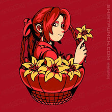 Load image into Gallery viewer, Shirts Magnets / 3"x3" / Red Flower Girl