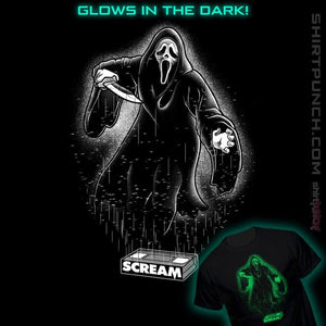 Daily_Deal_Shirts Magnets / 3"x3" / Black Glow In The Dark GhostFace