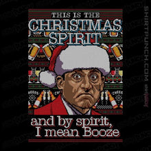 Load image into Gallery viewer, Shirts Magnets / 3"x3" / Black Christmas Spirit