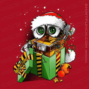 Daily_Deal_Shirts Magnets / 3"x3" / Red Christmas Robot