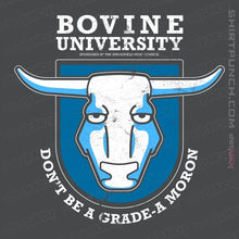 Load image into Gallery viewer, Daily_Deal_Shirts Magnets / 3"x3" / Charcoal Bovine University