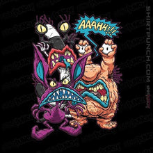 Load image into Gallery viewer, Shirts Magnets / 3"x3" / Black Real Monsters