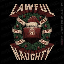 Load image into Gallery viewer, Shirts Magnets / 3"x3" / Black Lawful Naughty Christmas