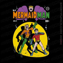 Load image into Gallery viewer, Shirts Magnets / 3"x3" / Black Mermaid Man