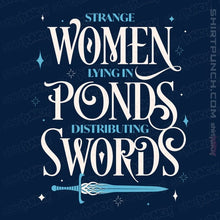 Load image into Gallery viewer, Daily_Deal_Shirts Magnets / 3"x3" / Navy Strange Women