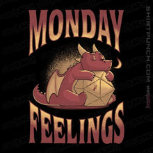 Load image into Gallery viewer, Daily_Deal_Shirts Magnets / 3"x3" / Black Monday Feelings