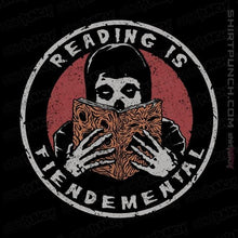 Load image into Gallery viewer, Shirts Magnets / 3"x3" / Black Reading Is Fiendemental