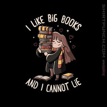 Load image into Gallery viewer, Shirts Magnets / 3"x3" / Black I Like Big Books