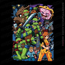 Load image into Gallery viewer, Daily_Deal_Shirts Magnets / 3"x3" / Black TMNT Pilgrim