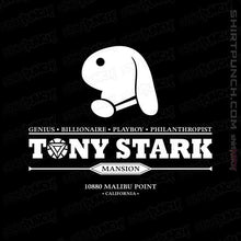 Load image into Gallery viewer, Shirts Magnets / 3"x3" / Black Tony Stark Mansion