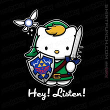 Load image into Gallery viewer, Shirts Magnets / 3"x3" / Black Hey Listen