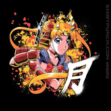 Load image into Gallery viewer, Shirts Magnets / 3"x3" / Black Samurai Moon