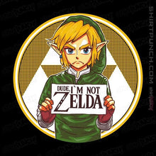 Load image into Gallery viewer, Shirts Magnets / 3"x3" / Black Dude, I'm Not Zelda