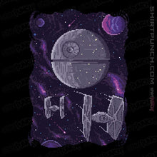 Load image into Gallery viewer, Daily_Deal_Shirts Magnets / 3"x3" / Black Pixel Death Star
