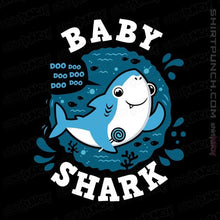 Load image into Gallery viewer, Shirts Magnets / 3"x3" / Black Cute Baby Shark