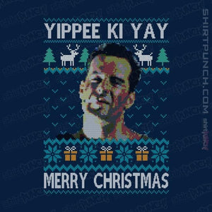 Shirts Magnets / 3"x3" / Navy Yippee Ki Christmas