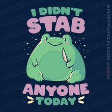 Load image into Gallery viewer, Secret_Shirts Magnets / 3"x3" / Navy Didn't Stab Anyone Today