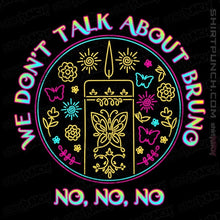 Load image into Gallery viewer, Secret_Shirts Magnets / 3"x3" / Black Bruno No No No