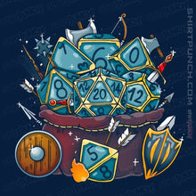 Load image into Gallery viewer, Shirts Magnets / 3"x3" / Navy Set Dice Roll