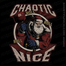 Load image into Gallery viewer, Shirts Magnets / 3"x3" / Black Chaotic Nice Santa