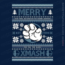Load image into Gallery viewer, Shirts Magnets / 3&quot;x3&quot; / Navy Merry Xmash
